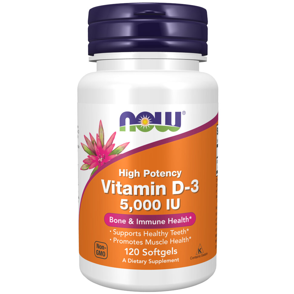 NOW Vitamin D3 5000 iu 240 sof.