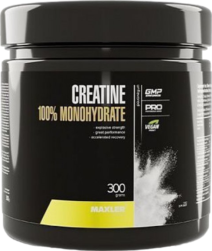 Креатин 100% Моногидрат (Monohydrate), 300 г, MAXLER